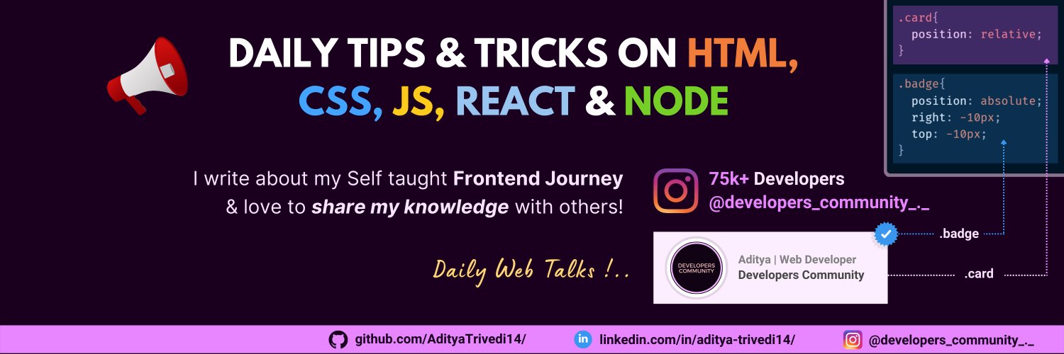 codewithAditya's profile banner image