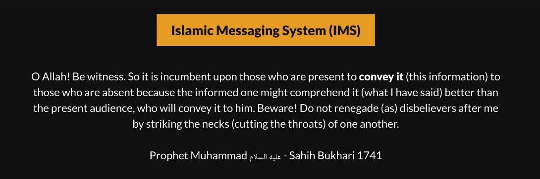 Islamic Messaging System banner