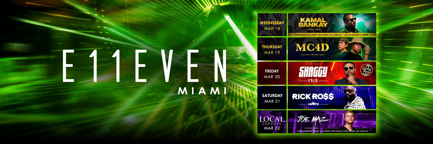 E11EVEN MIAMI banner