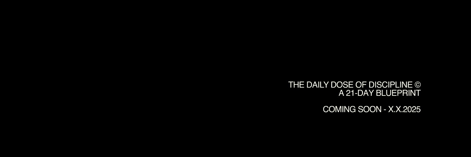 The Daily Dose of Discipline's banner