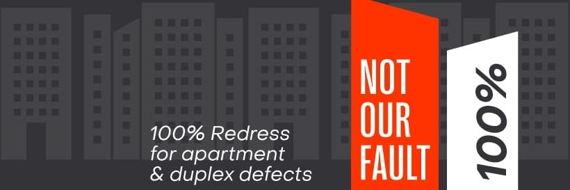 Not Our Fault 100% Redress's banner
