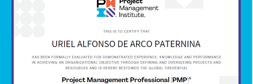 Uriel De arco Paternina PMP® banner