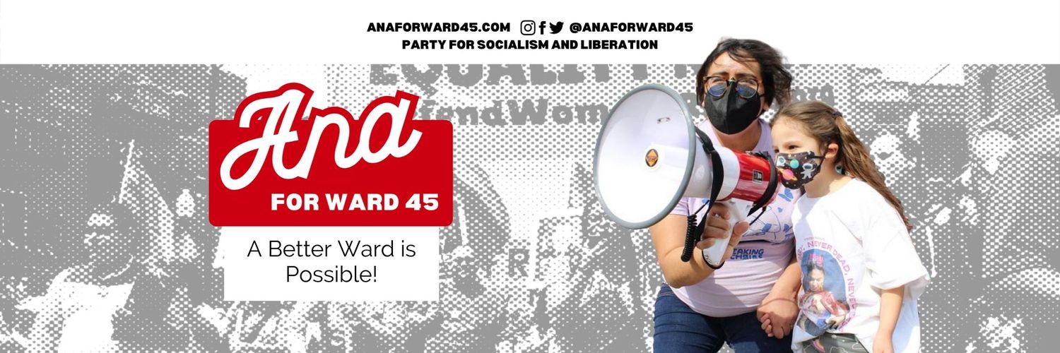 Ana Santoyo for Alderperson banner