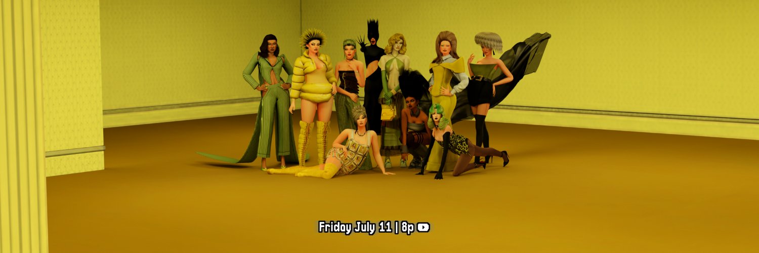 Sims Drag Race of Goth's banner