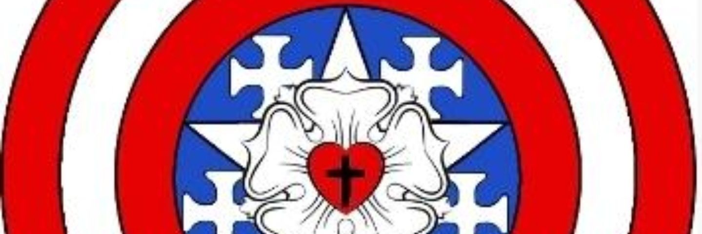 Chaplain America's banner