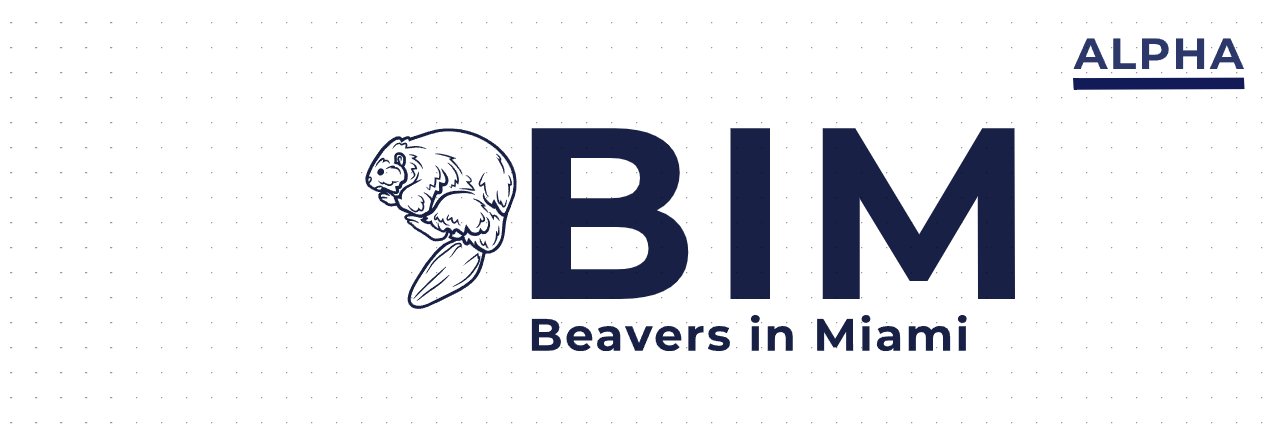 Beavers in Miami | Alpha banner