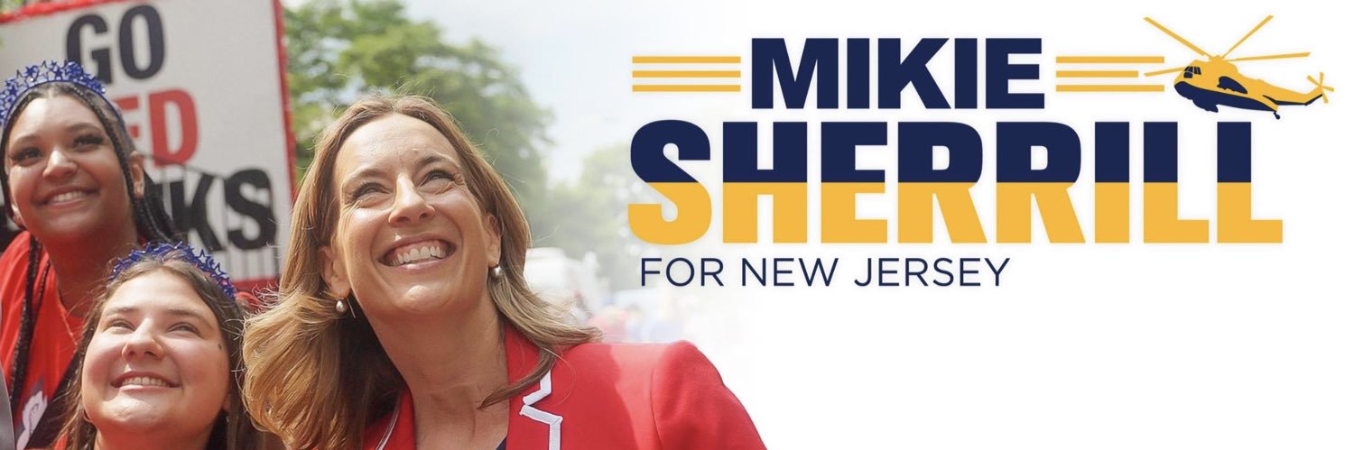 Mikie Sherrill's banner