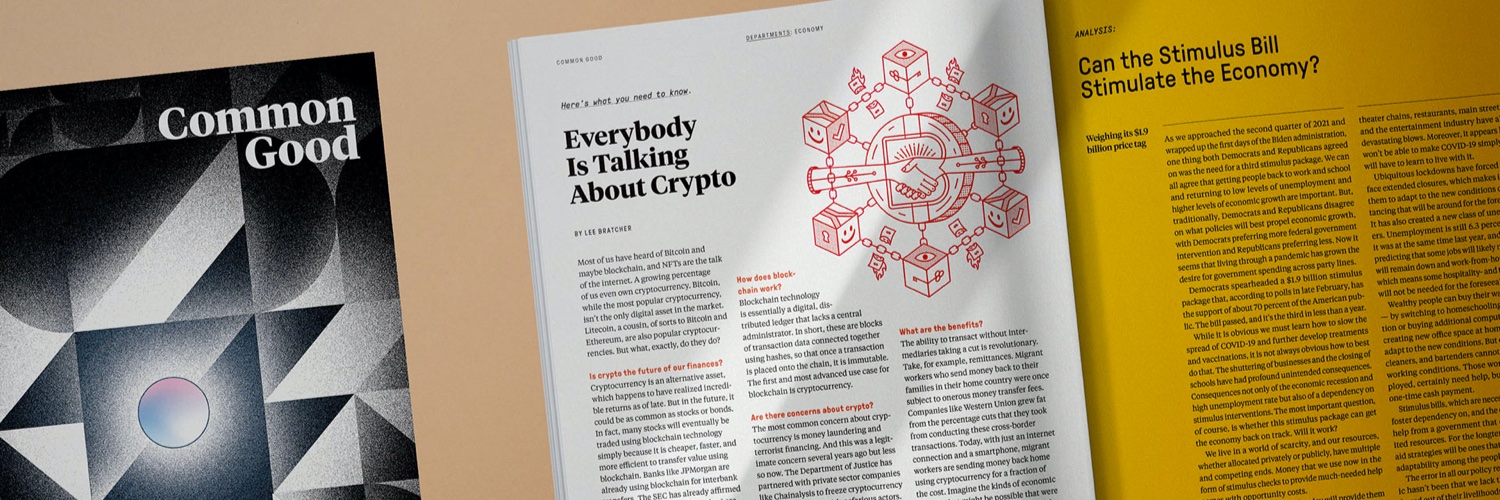 Common Good Magazine's banner