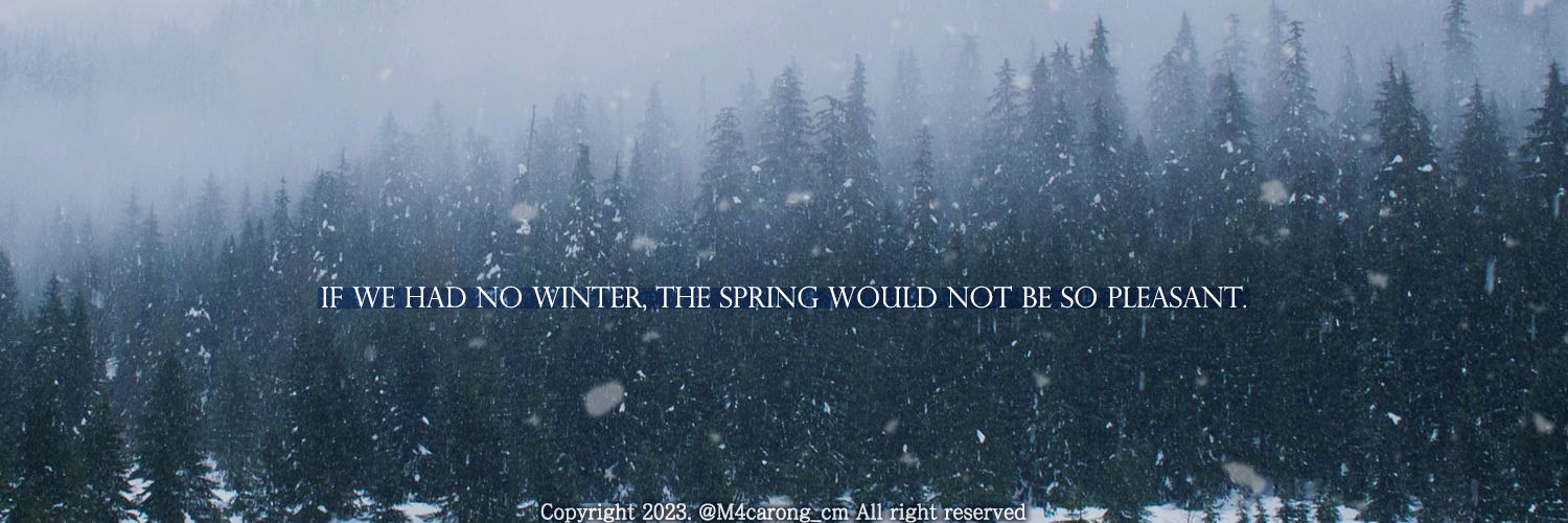 겨울의 기록자 banner