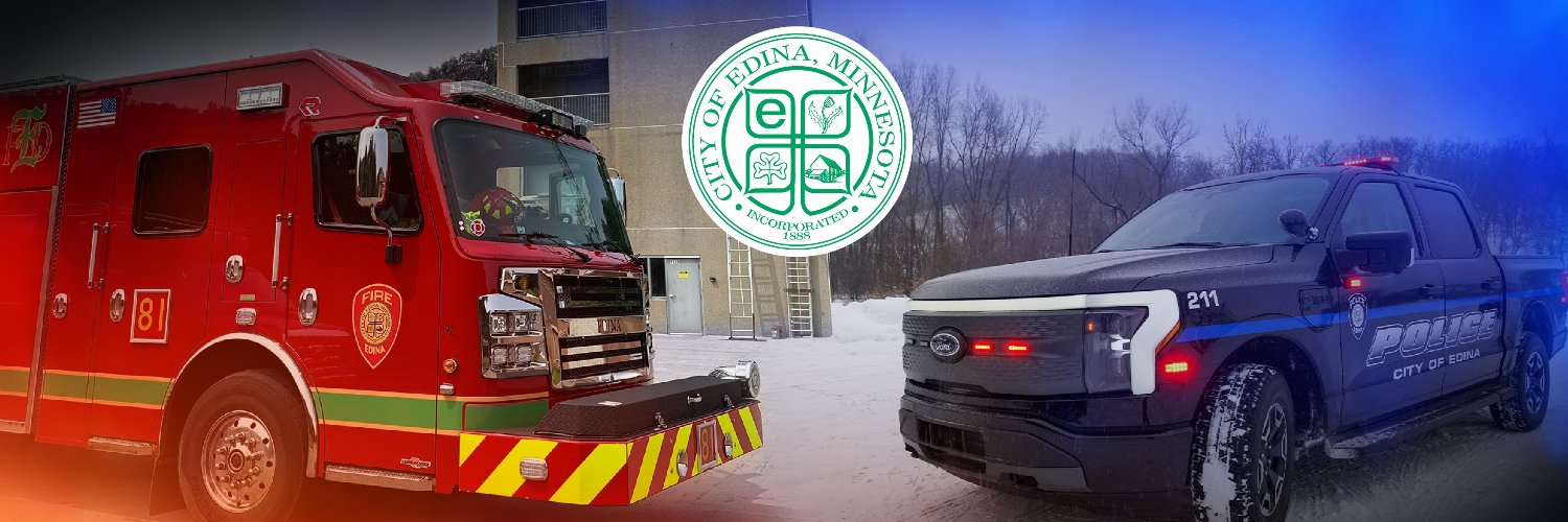 Edina Police & Fire Departments banner
