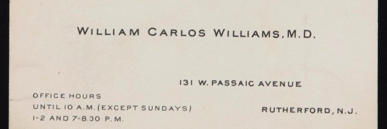 William Carlos Williams Society banner