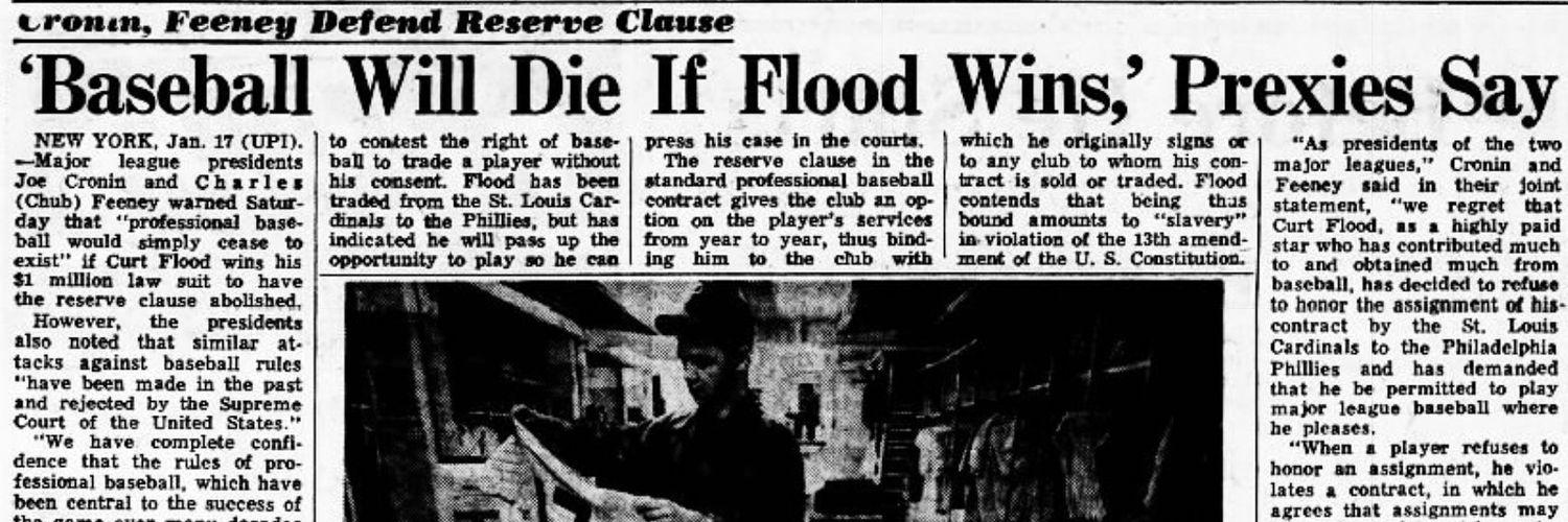 Curt Flood, Jr.'s banner