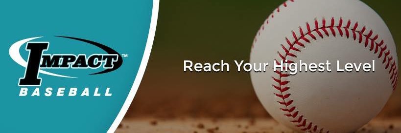 Impact Baseball's banner