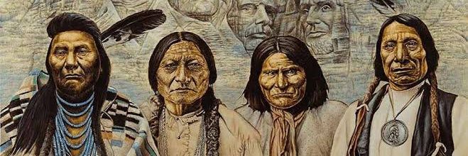 Native American's banner