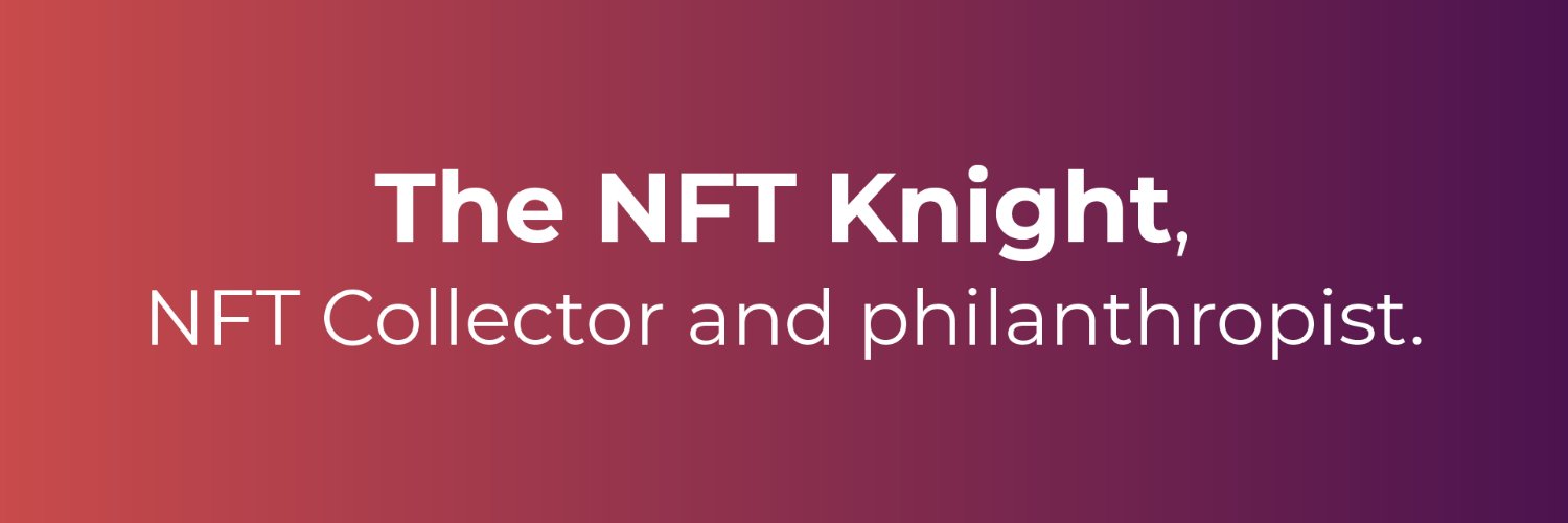 The NFT Knight banner