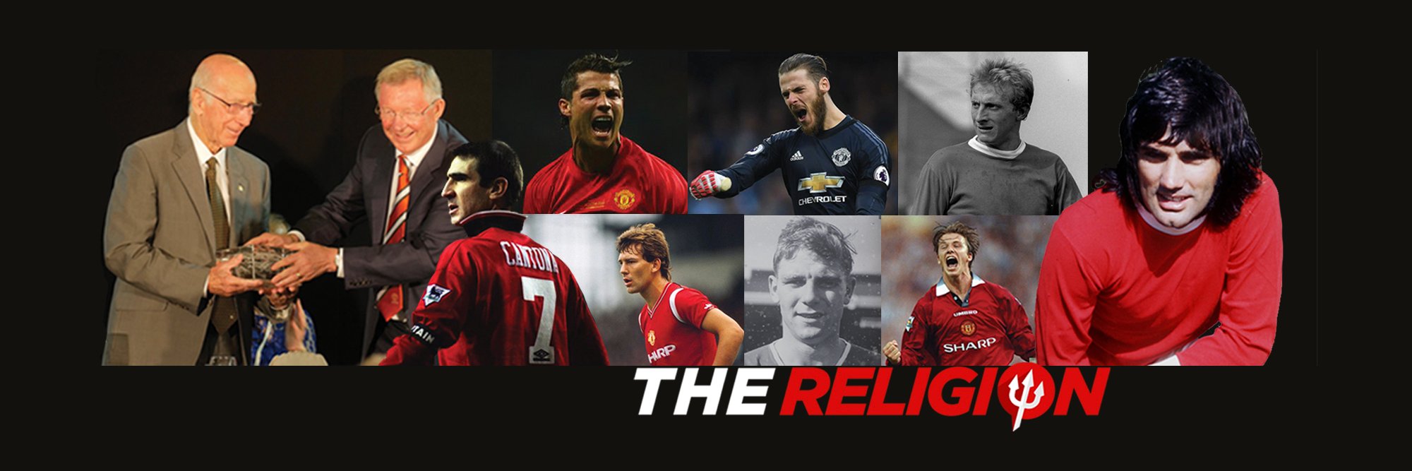 Man Utd The Religion's banner