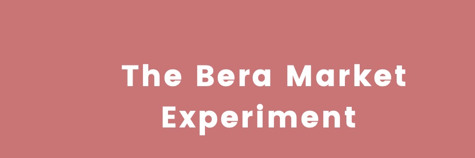 The Bera Market Experiment banner
