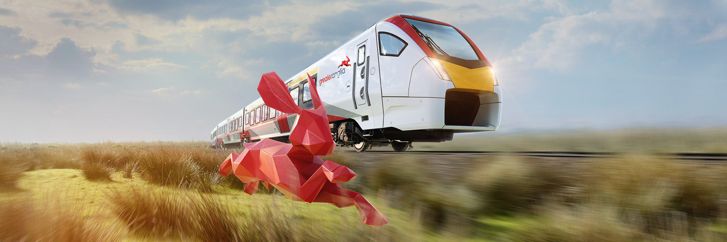 Greater Anglia's banner