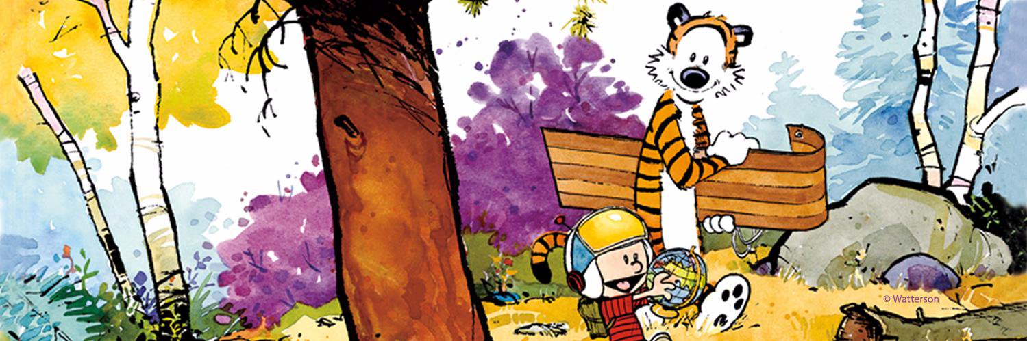 Calvin and Hobbes's banner