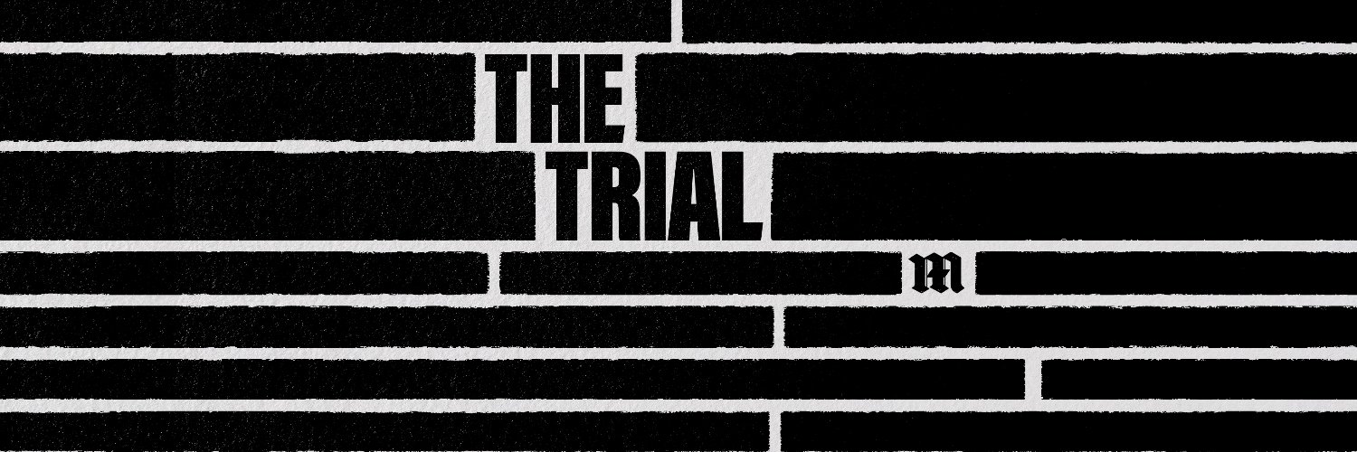 The Trial's banner