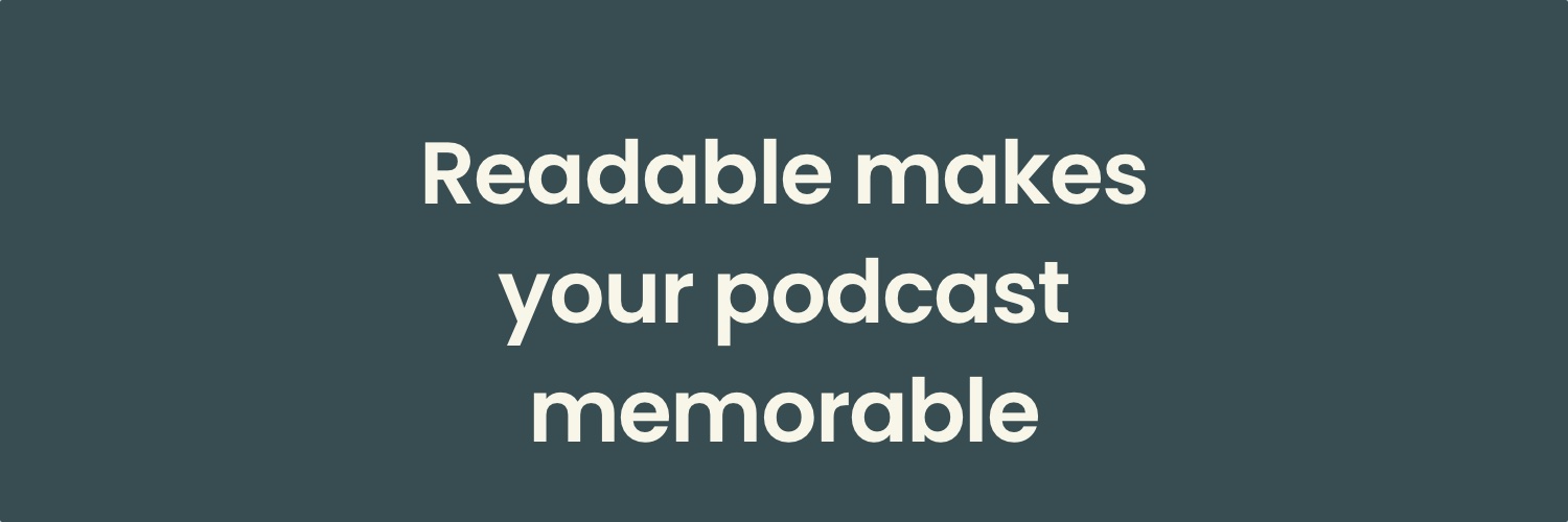 readable.fm 🎙️ banner