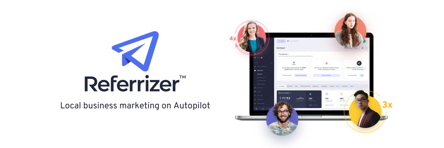 Referrizer's profile banner image