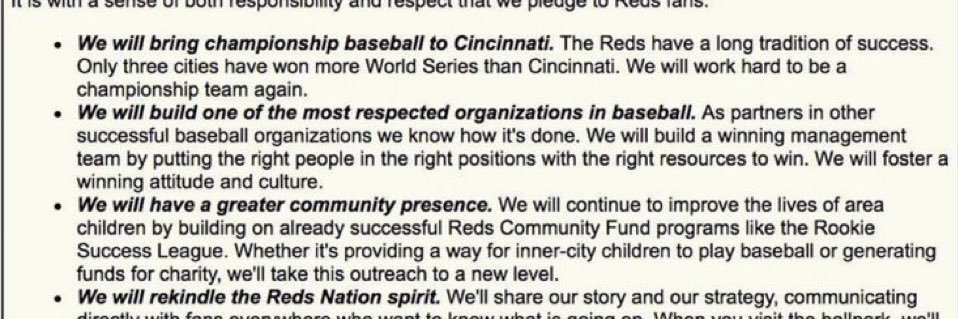 Bob “Sell The Team” Castellini banner