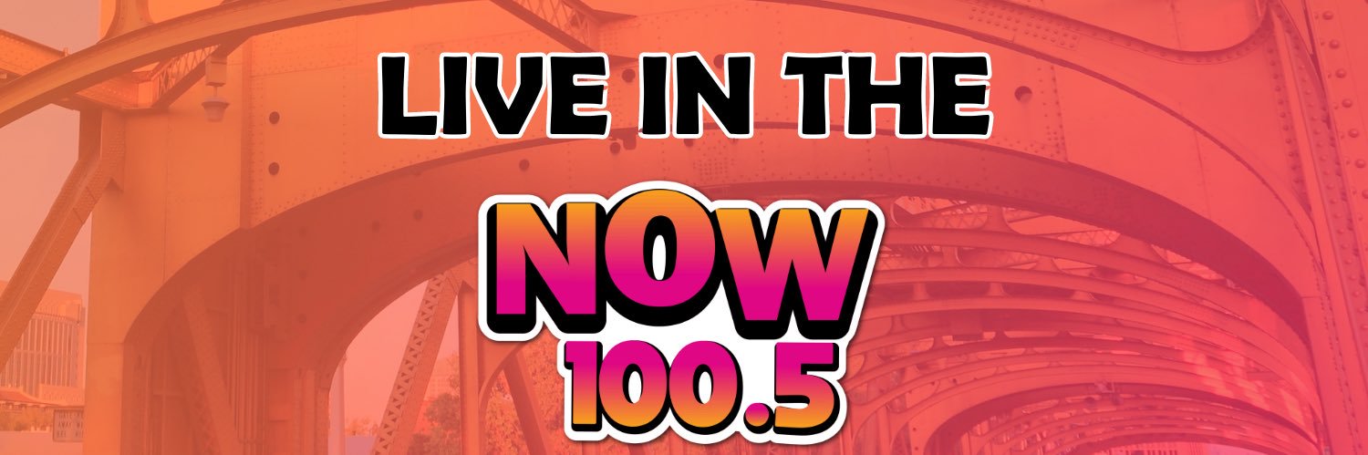NOW 100.5 FM banner