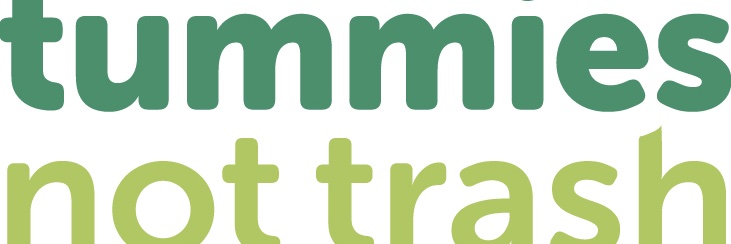 Tummies Not Trash banner