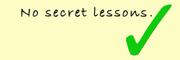 NoSecretLessons Profile Banner