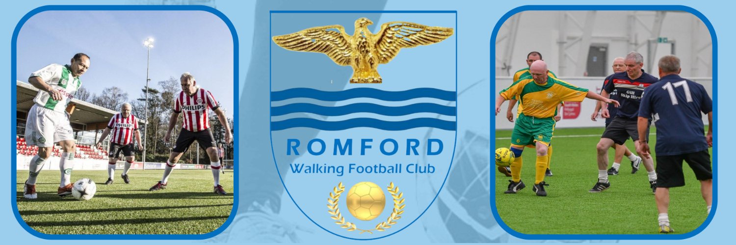 Romford Walking Football Club's banner