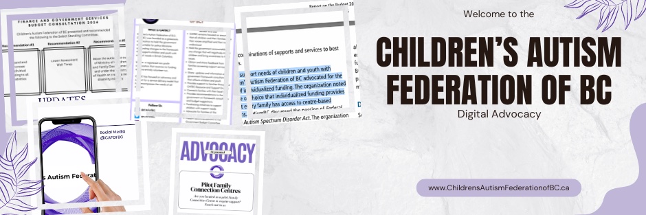 Children’s Autism Federation of BC banner
