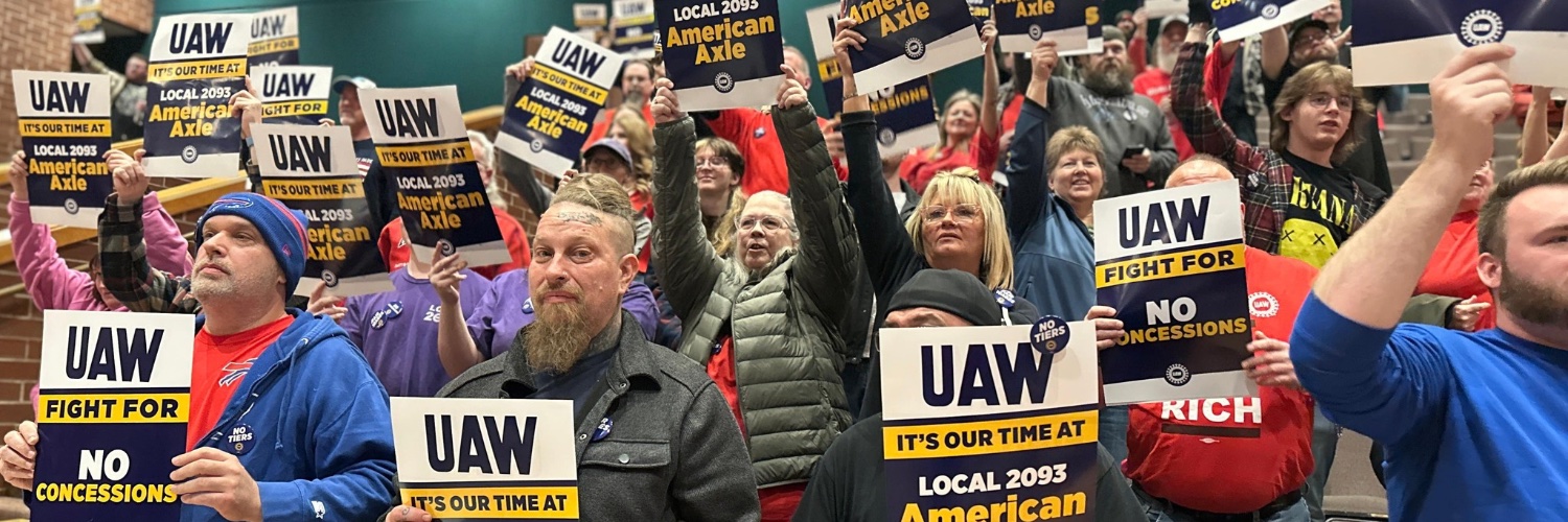 UAW banner