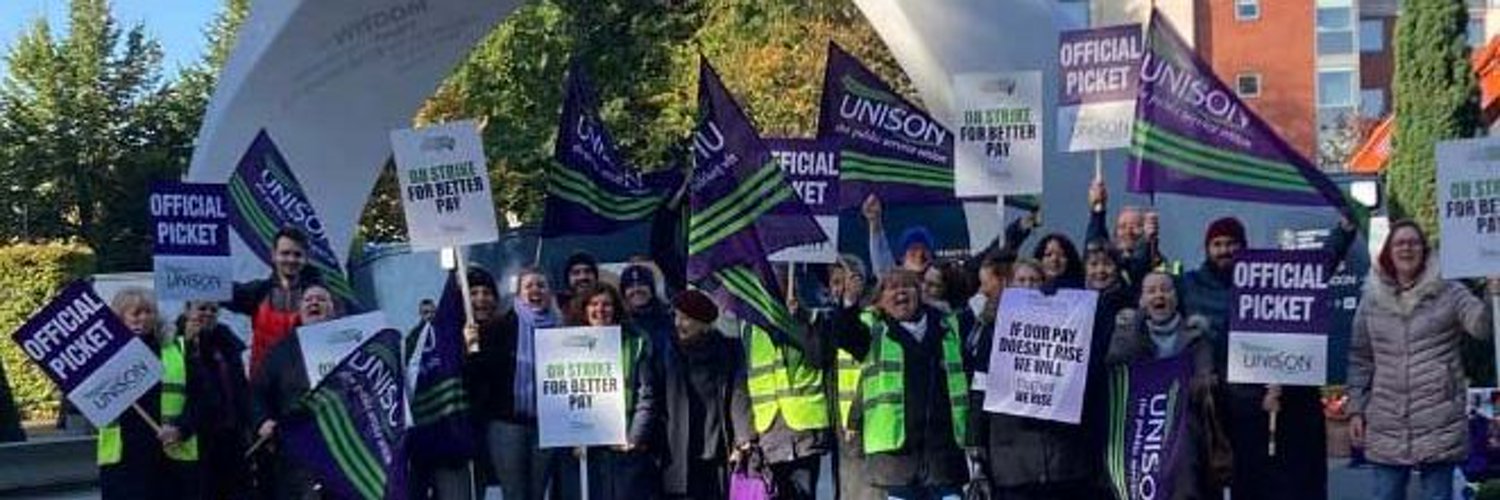 UNISON at Liverpool and Hope Universities 💚💜 Profile Banner