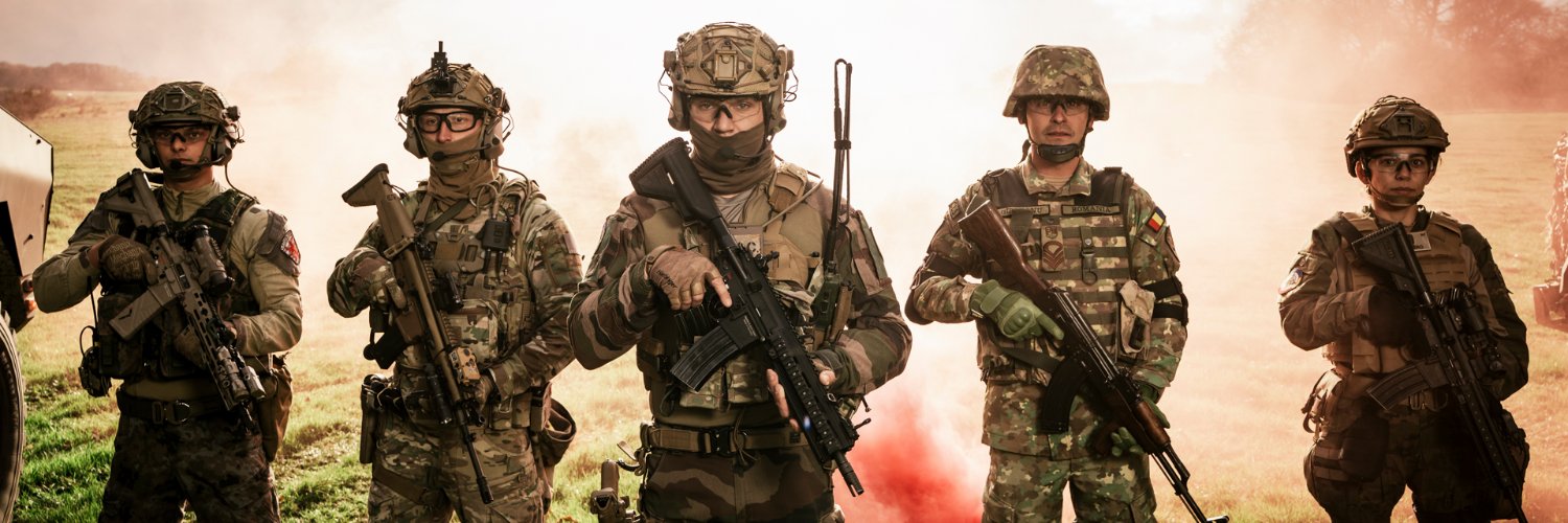 NATO FLF BG Romania's banner