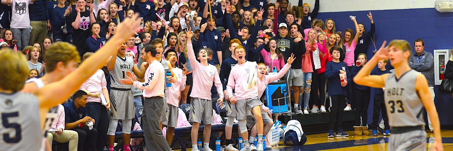 Holt Boys Basketball's banner