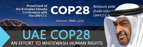 COP28 Climate Kidnap - #BoycottCOP28 🌍 Profile Banner