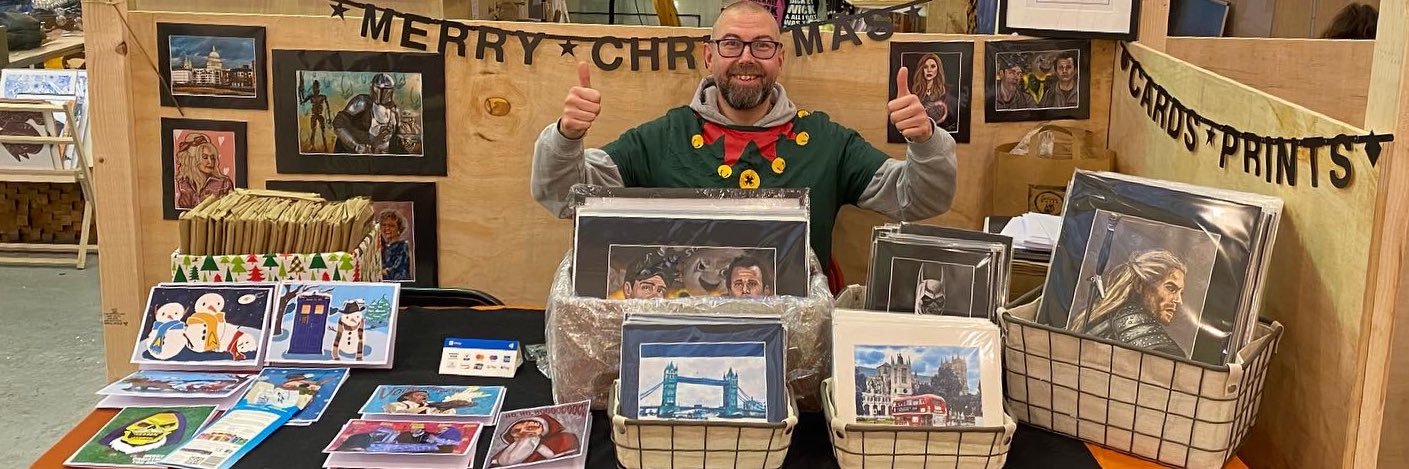 Cardboard Colin is on Bsky banner