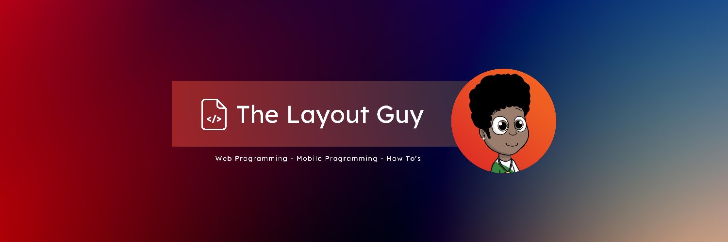 The Layout Guy banner