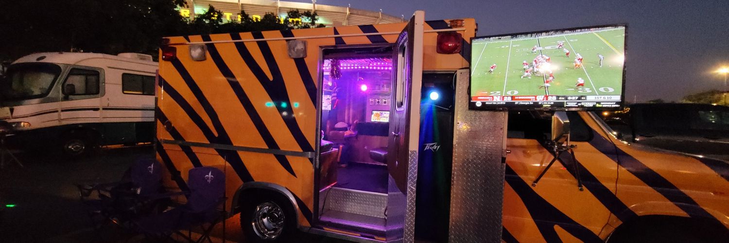 World Famous LSU Fanbulance! banner