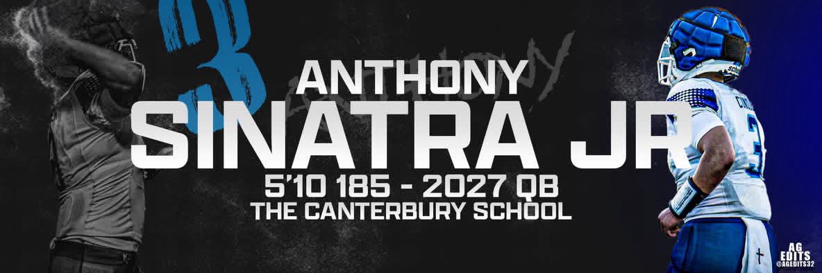 Anthony Sinatra Jr 2027 QB banner