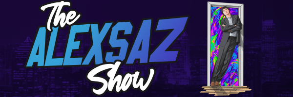 The Alex Saz Show banner