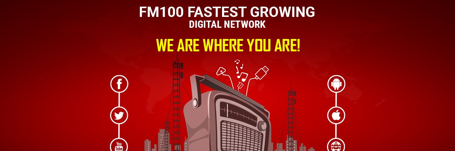 FM100 Pakistan banner