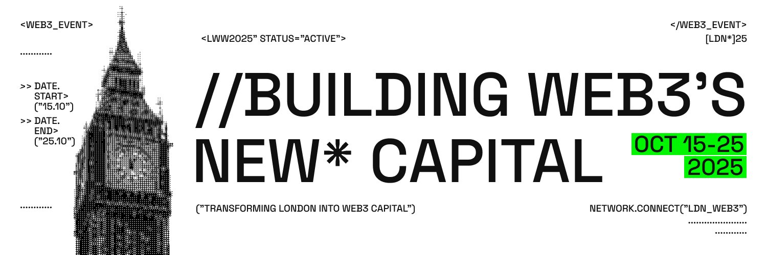 London Web3 Week banner