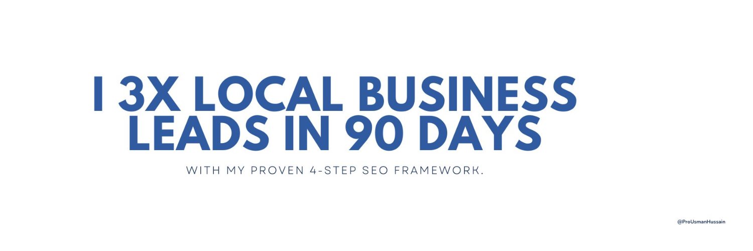 Usman | Organic Traffic Strategist banner