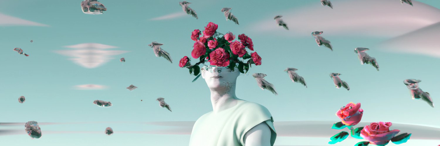 BIRDS ON THE ROSES banner
