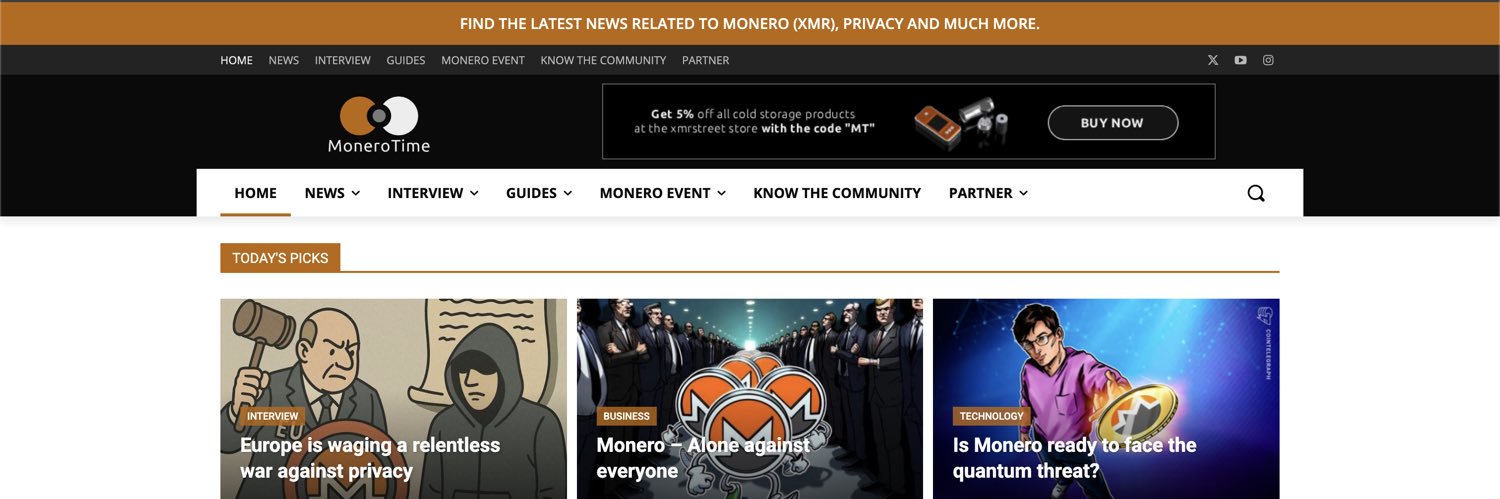 Monero Time banner