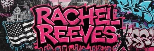 Rachel Reeves's banner