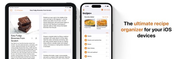 Incipe: Recipe Organizer for iOS Profile Banner