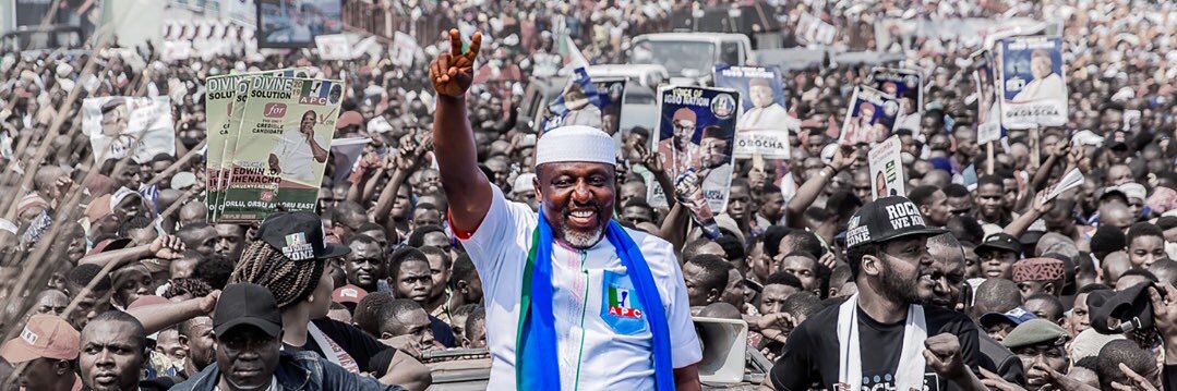 Senator Rochas Okorocha banner